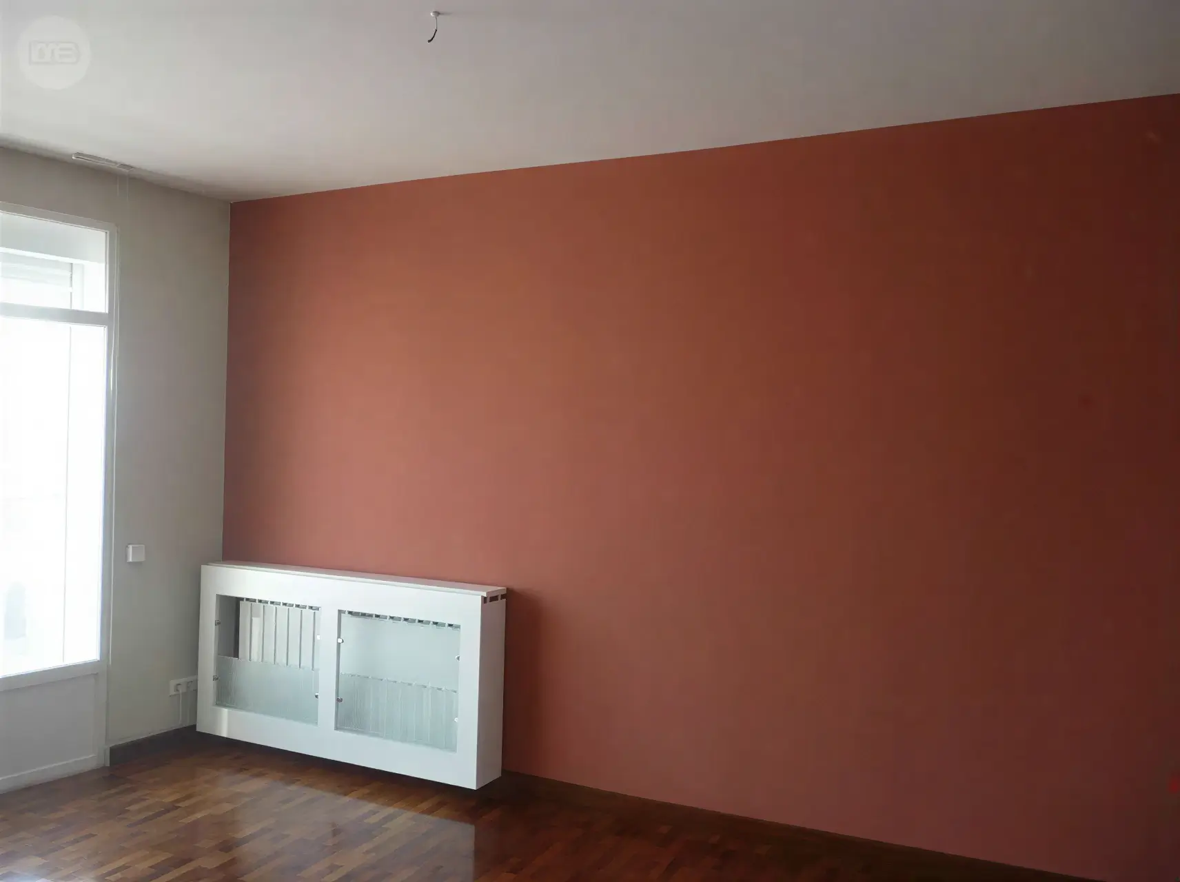 Pared de acento en color en vivienda, pintura interior realizada por Los Pintores en Sevilla